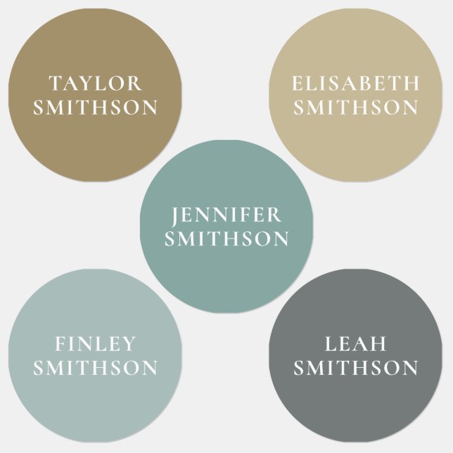 Simple Elegant Earthy Minimal Add Your Name School (Group)