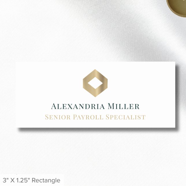 Simple Elegant Employee Name Tag (Creator Uploaded)