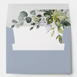 Simple Elegant Eucalyptus Envelope