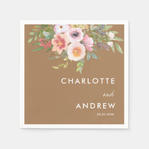 Simple, elegant eucalyptus, flowers  napkin