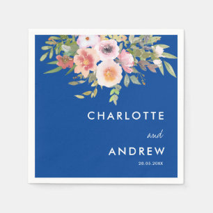Simple, elegant eucalyptus, flowers napkin