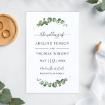 Simple Elegant Eucalyptus Greenery Wedding Program<br><div class="desc">Elegant eucalyptus wedding ceremony sheet programs featuring a simple frame of minimal organic style botanical green branches with leaves and beautiful typography. The watercolor greenery design includes eucalyptus, leaves, and silver dollar eucalyptus branches in soft verdant shades of mint, green, olive, and muted blue green. Perfect for a spring or...</div>