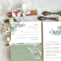 Simple Elegant Eucalyptus Greenery Wedding