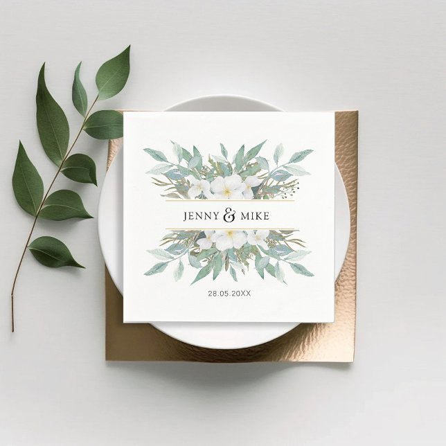 Simple, elegant eucalyptus napkins (Creator Uploaded)