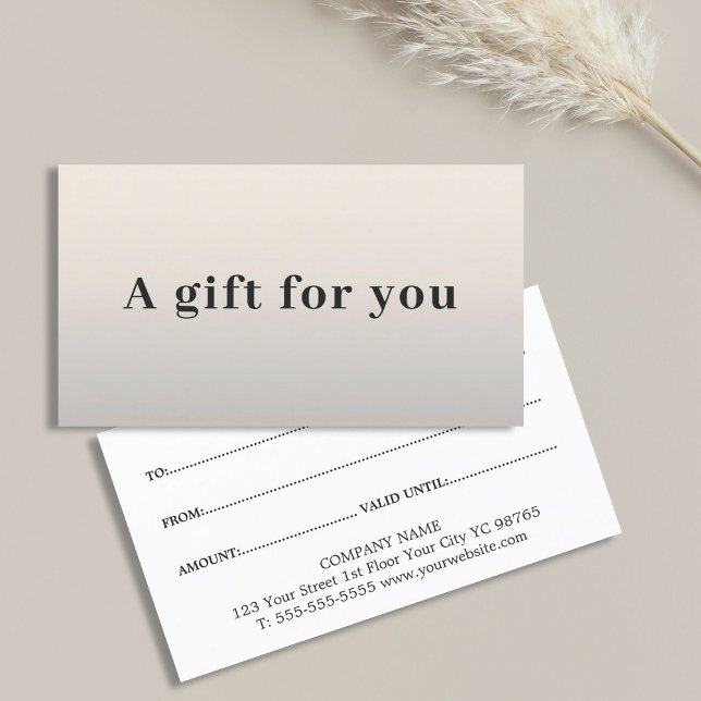 Simple Elegant Faux Silver Black Beauty Discount Card (Creator Uploaded)