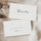 Simple Elegant Flat Wedding Place Card