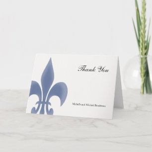Simple Elegant Fleur de Lis Thank You
