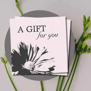 Simple Elegant Floral Gift Certificate