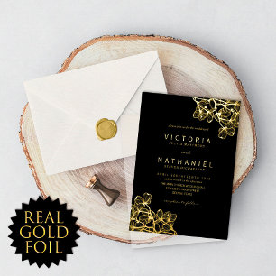 Simple Elegant Floral Summer Wedding Real Gold