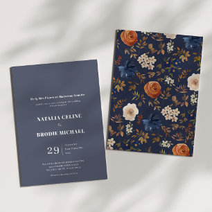 Simple Elegant French Country Wedding Invitation