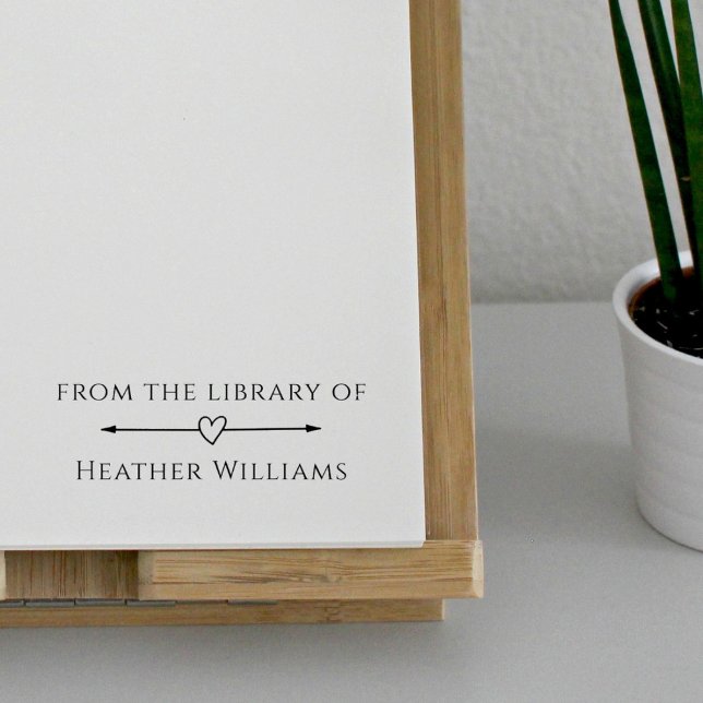 Simple Elegant From The Library Of Custom Name Rubber Stamp (Creator Uploaded)