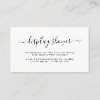 Simple Elegant Gender Display Shower