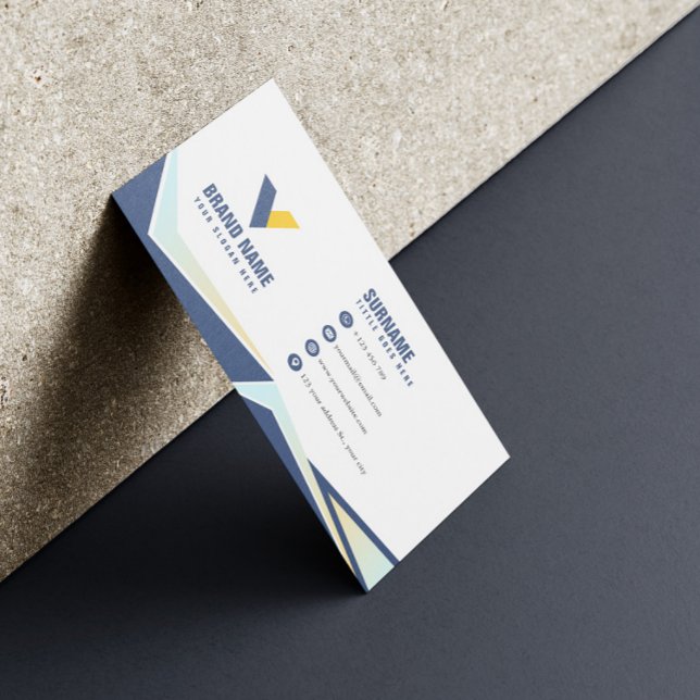 Simple Elegant Geometric  Business Card (Creator Uploaded)