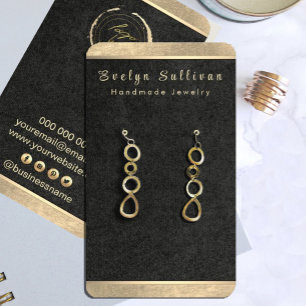 Simple Elegant Gold Earring Display Card
