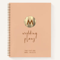 Simple Elegant Gold Monogram Wedding Planning