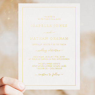 Simple Elegant Gold Wedding