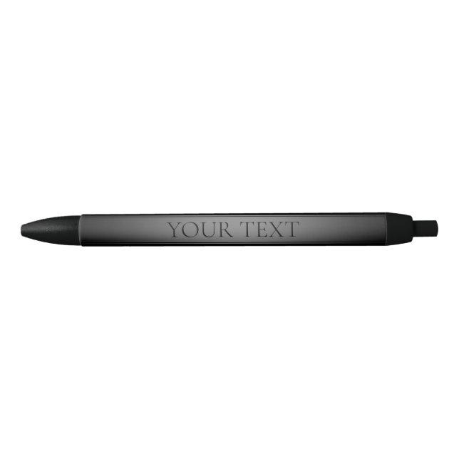 Simple Elegant Gradient Stripe Editable Colour Black Ink Pen (Front)
