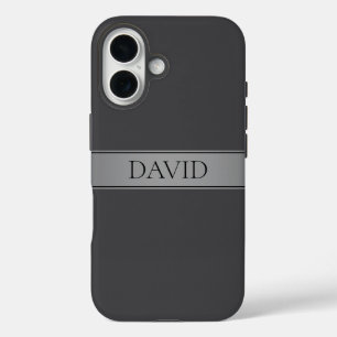 Simple Elegant Gradient Stripe Editable Colour iPhone 16 Case