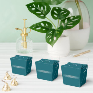 Simple Elegant Gradient Stripe Editable Colour Favour Box