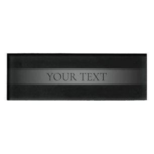 Simple Elegant Gradient Stripe Editable Colour Name Tag