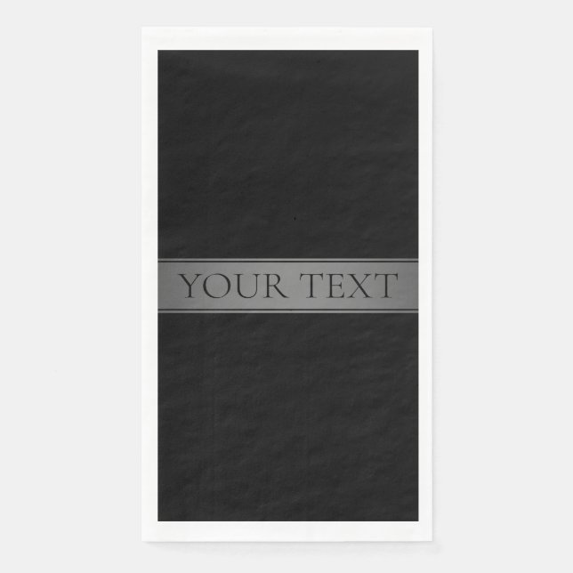 Simple Elegant Gradient Stripe Editable Colour Napkin (Front)