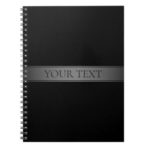 Simple Elegant Gradient Stripe Editable Colour Notebook