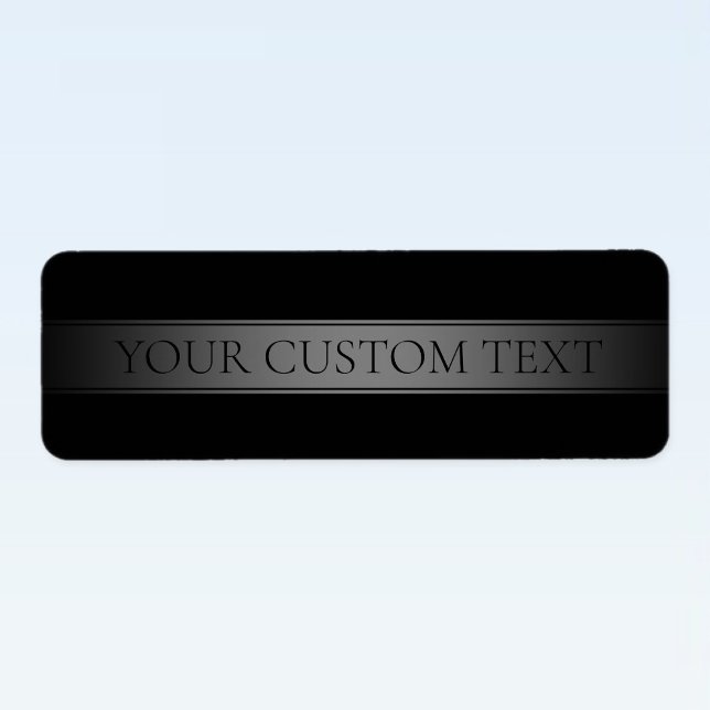 Simple Elegant Gradient Stripe Editable Colour Return Address Label (Creator Uploaded)
