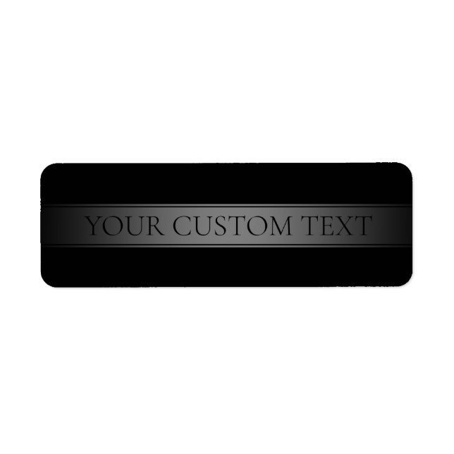 Simple Elegant Gradient Stripe Editable Colour Return Address Label (Front)