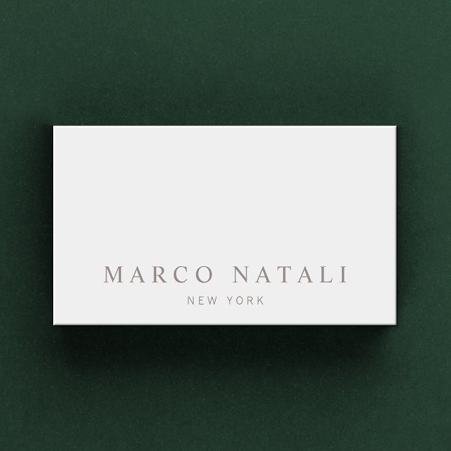 Simple Elegant Gray Professional Business Card (Creator Uploaded)