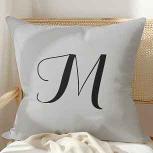 Simple Elegant Grey Throw Cushion