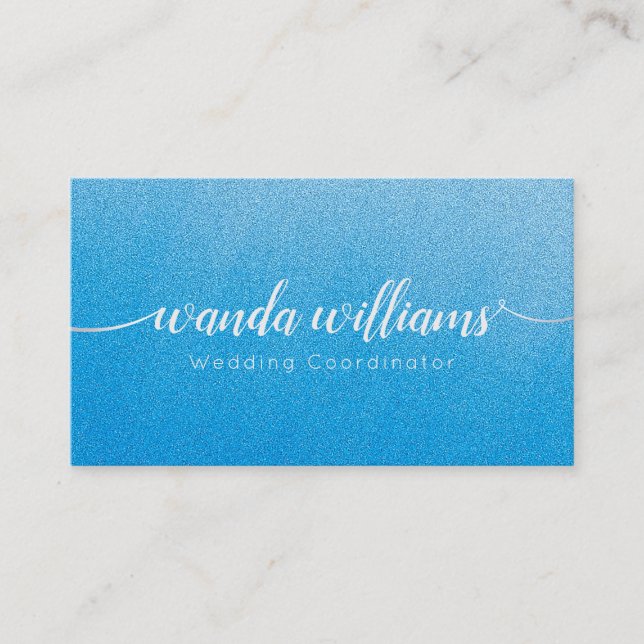 Simple Elegant Handwritten Calligraphy Business Card (Front)