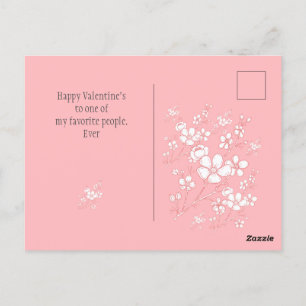 Simple Elegant Happy Valentines Day, Sweet Friends Postcard