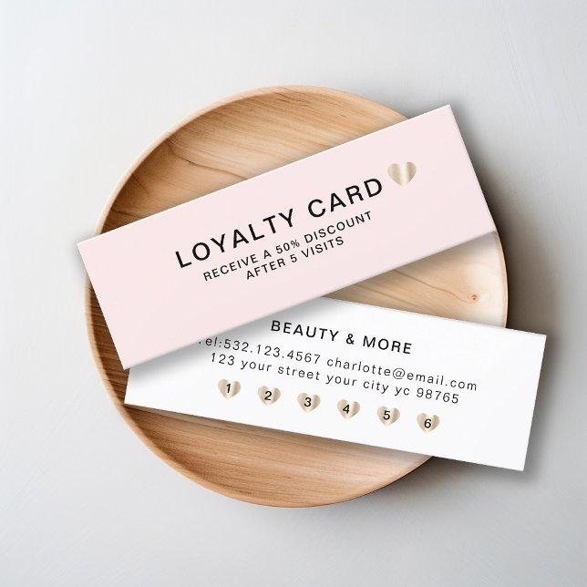 Simple Elegant Heart Loyalty Card (Creator Uploaded)