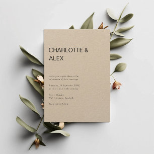 simple, elegant invitation