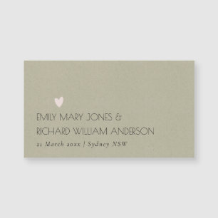 SIMPLE ELEGANT KRAFT GREY TYPOGRAPHY SAVE THE DATE