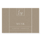 SIMPLE ELEGANT KRAFT LOGO BORDER MODERN CANDLE