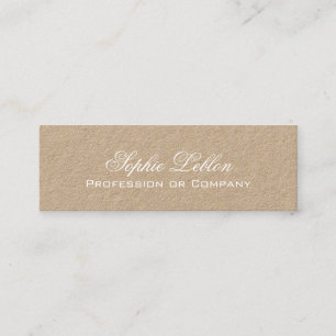 simple elegant kraft premium mini business card