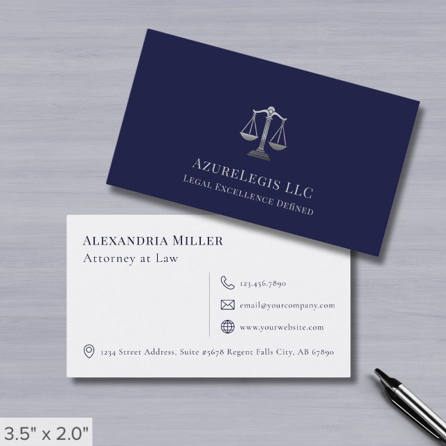 Simple Elegant Legal Professional Business Card (Creator Uploaded)