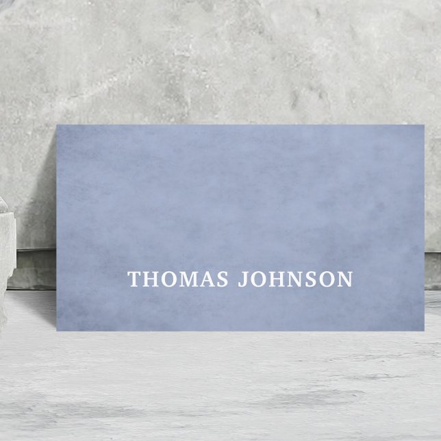 Simple Elegant Light Blue Consultant Business Card (Creator Uploaded)