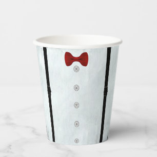 Simple Elegant Little Gentleman Baby Shower Party Paper Cups