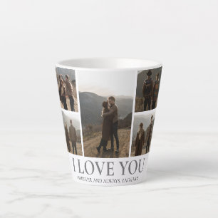 Simple Elegant Love valentine's day couple 5 photo Latte Mug