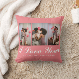 Simple Elegant Love valentines day couple photo Cushion