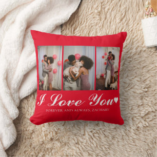 Simple Elegant Love valentines day couple photo Cushion