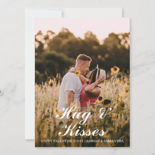 Simple Elegant Love valentine's day couple photo Holiday Card