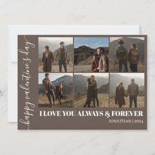 Simple Elegant Love valentine's day couple photo Holiday Card