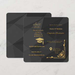 Simple Elegant MD Medical School Invite Customiz