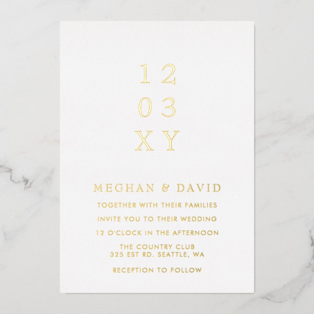 Simple Elegant Minimal Modern White Wedding (Front)