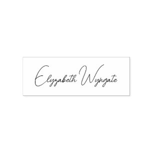 Simple Elegant Minimalist #23 Script Name Only Self-inking Stamp