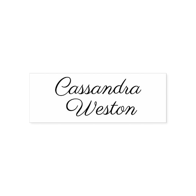 Simple Elegant Minimalist #5L Name Only Self-inking Stamp (Design)
