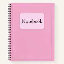 Simple Elegant Minimalist Baby Pink Chic Spiral 